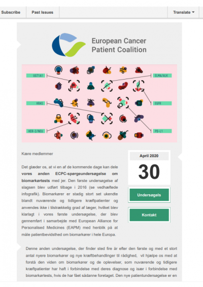 DANISH Biomarkers Questionaire newsletter preview