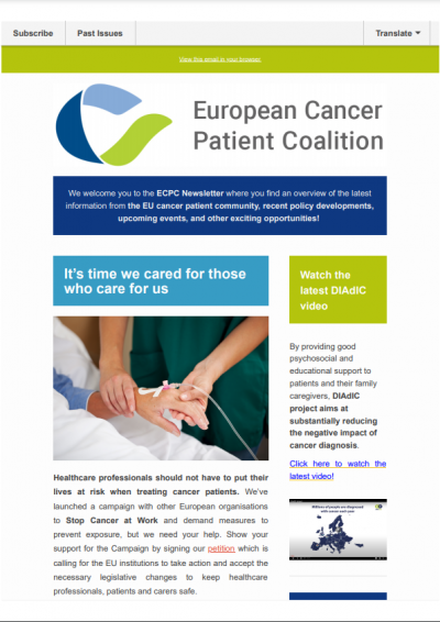 ECPC Newsletter November 2020 newsletter preview