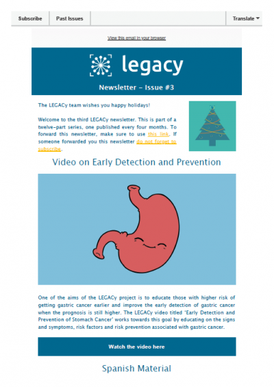 LEGACy Newsletter – Issue #3 newsletter preview