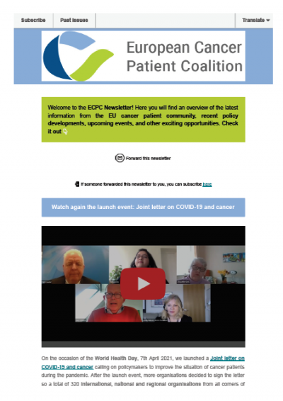 ECPC Newsletter May #1 newsletter preview