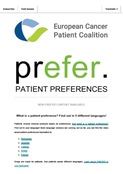 PREFER. New Videos Available! newsletter preview