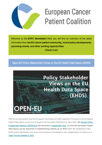 ECPC Newsletter January newsletter preview