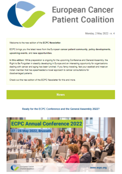 ECPC Newsletter April 2nd May 2022 newsletter preview